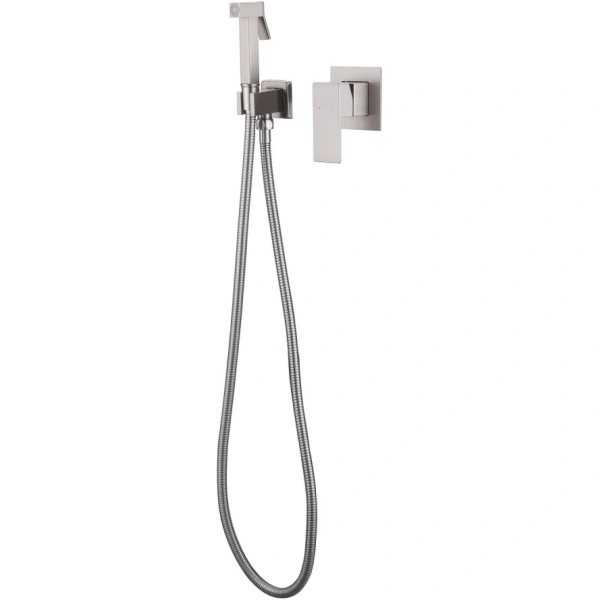 Смеситель ABBER Daheim AF8225SP с гигиеническим душем, сатин