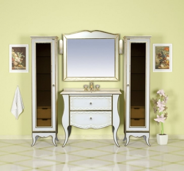 Зеркало Misty Анжелика 100 + свет (белое)