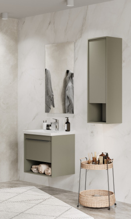 Шкаф подвесной Aquaton Хоуп 1A287503HP9D0 хаки