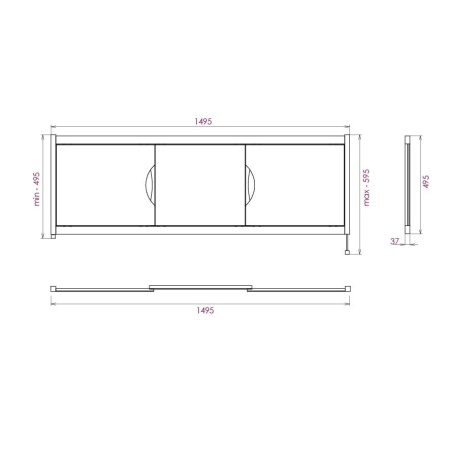 Экран под ванну Onika Лагуна 150 515003