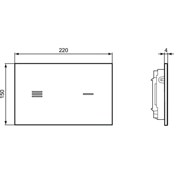 Бесконтактная панель смыва Ideal Standard SIMFO R0129SA