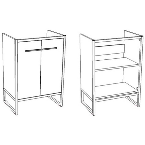 Тумба напольная Айрон 70 SD-00000309