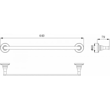 Полотенцедержатель Rush Corsica CO42531