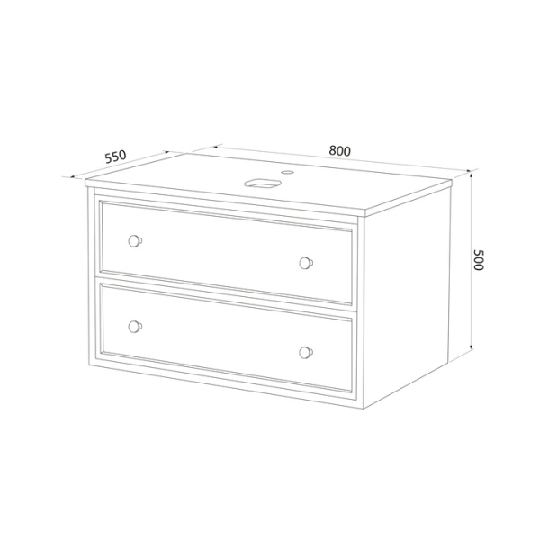 Тумба под раковину Iddis Torr 70 TOR70WBi95K