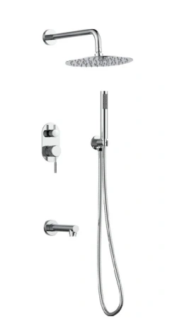 Душевой комплект с изливом Gid Edessa L070-CH-VD3, хром