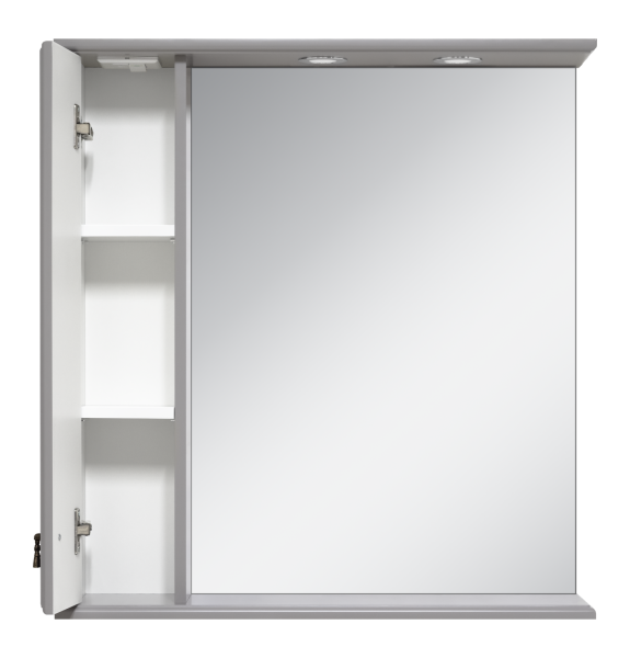 Зеркало-шкаф (65х80) Misty Лувр 65 левый П-Лвр03065-1504Л