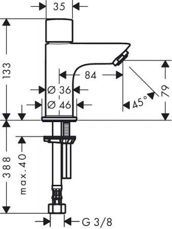 Кран для раковины Hansgrohe Logis 71120000