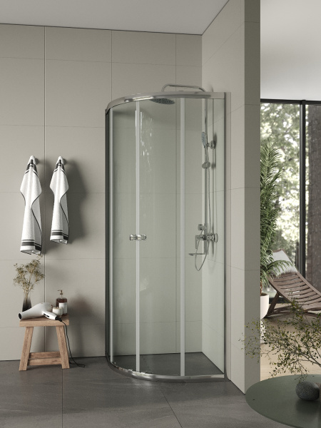 Душевой уголок без поддона (78х78) Agger A01-080TCR/G хром