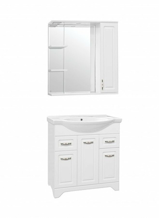Зеркало-шкаф Style Line Олеандр-2 75 (75x83) ЛС-00000051 белый