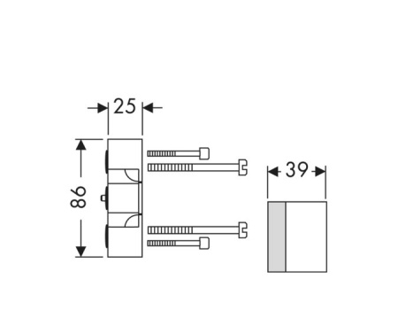 Удлинение для скрытой части Hansgrohe 13595000