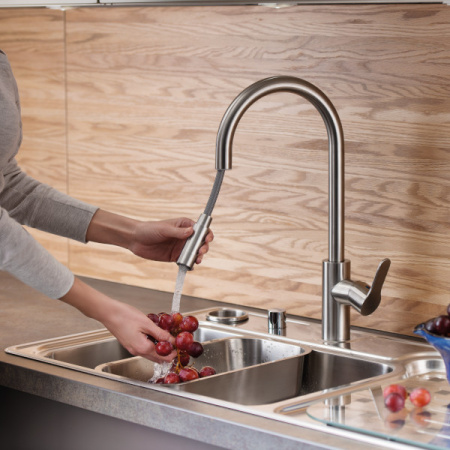 Смеситель для кухонной мойки Vitra Masterline Inox A42153EXP, хром