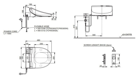 Сиденье для унитазов TOTO TCF6530G#NW1