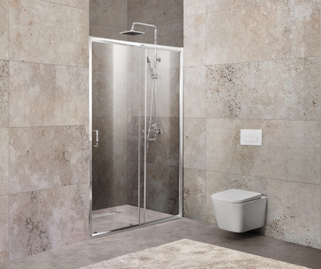 Душевая дверь (120х190) BelBagno UNIQUE-BF-1-120/135-C-Cr
