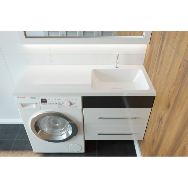 Раковина над стиральной машиной (110х48) Madera Kamilla 110 4627173210034 правая