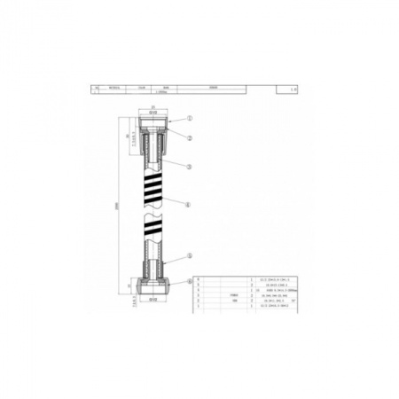Душевой шланг Bravat (P7233CP-RUS)