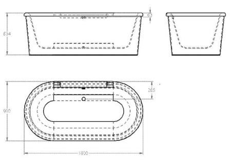 Акриловая ванна Grohe Eurocosmo 180x80 39154 000 (39154000)