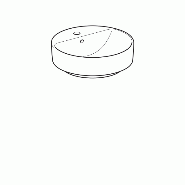 Раковина накладная (55х40) Geberit Variform 500.769.01.2