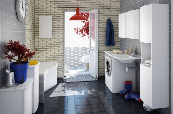 Шкаф-пенал Ravak SB Uni Praktik/Rosa X000000338