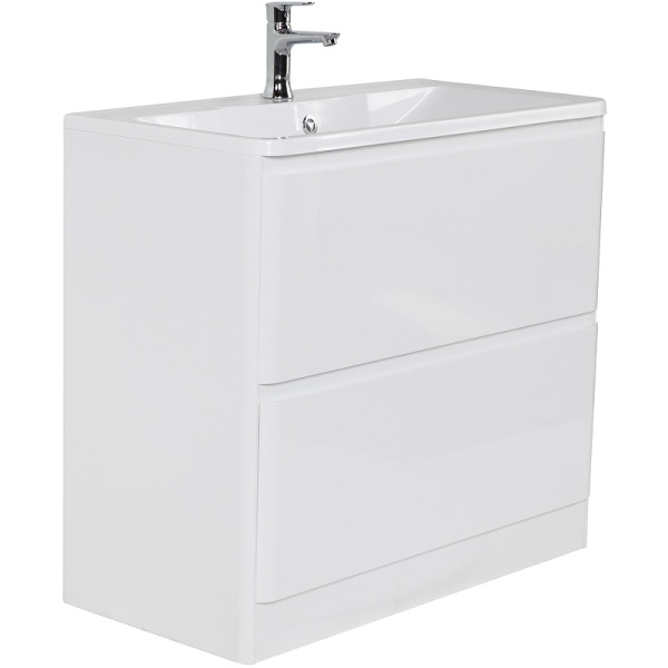 База под раковину напольная BelBagno ALBANO-800-2C-PIA-BL Bianco Lucido