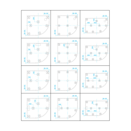 Душевой поддон (80х80) RGW ST/T-W 16155088-01