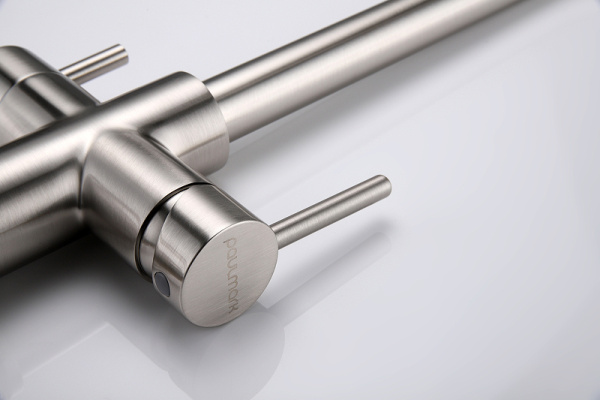 Смеситель для кухни с подключением к фильтру  Paulmark Lange La214212-NI