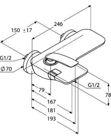 Смеситель для ванны Kludi Balance Kludi Balance 524450575 хром