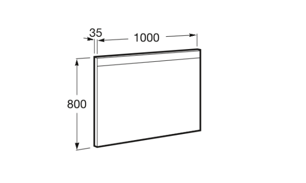 Зеркало (100х80) Roca Prisma Basic LED 812260000