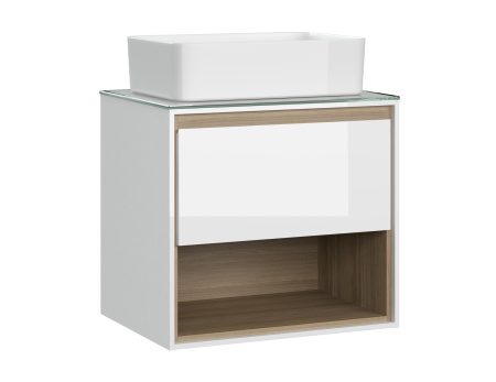 Тумба Cersanit LOUNA 60 со столешницей SP-SZ-LOU60-BL/Wh