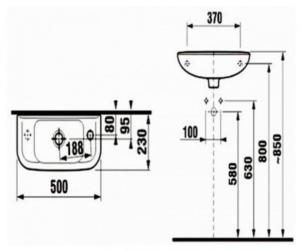 Раковина Jika Olymp New 8156130001051