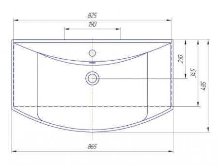 Раковина Kirovit Стиль 850