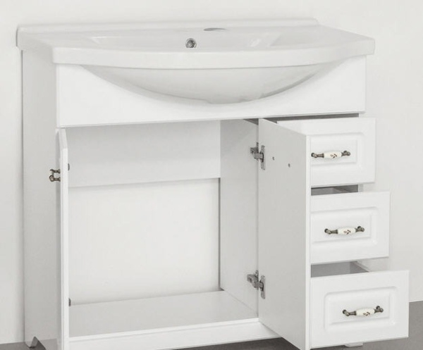 Тумба под раковину напольная Style Line Олеандр-2 90 ЛС-00000241 белый