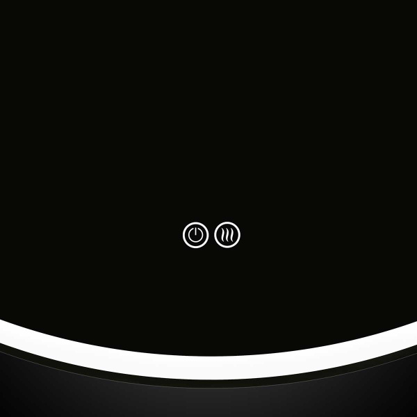 Зеркало Vincea VLM-3DE80-2 (80x80) c сенсорным выключателем и диммером, антизапотевание