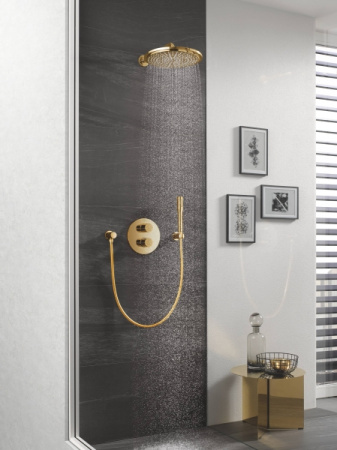 Верхний душ с кронштейном Grohe Rainshower Cosmopolitan 26066 GL0 (26066GL0) золото