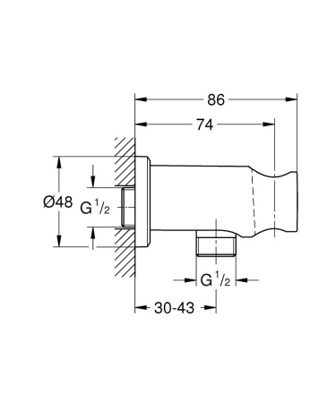 Смеситель для душа однорычажный Grohe Essence New 29197 DL0 (29197DL0) теплый закат матовый