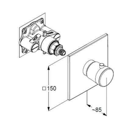 Смеситель для душа Kludi Balance 537390575
