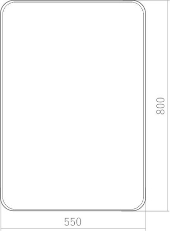 Зеркало (55х80) Silver Mirrors  Амадеус LED-00002352