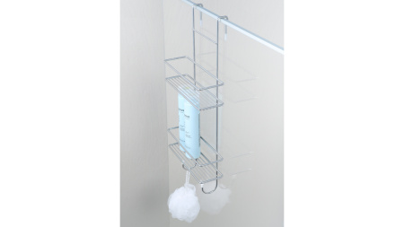 Полка двойная для душевой кабины Fixsen хром FX-740-2