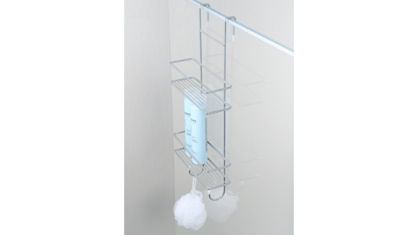 Полка двойная для душевой кабины Fixsen хром FX-740-2