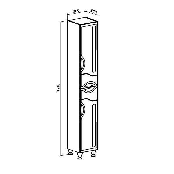 Пенал Runo правый  Толедо 30 (00000001037)