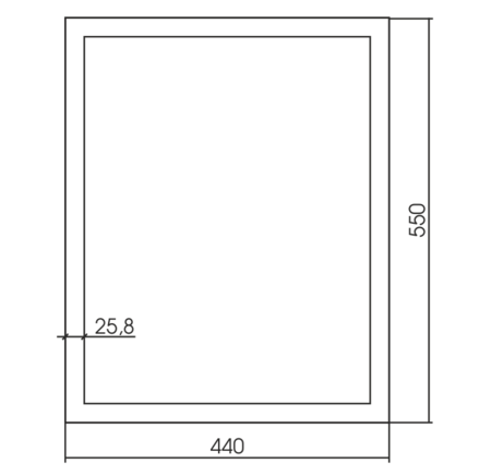 Зеркало (44х55) Silver Mirrors Магнат ФР-00002188