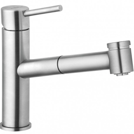 Смеситель для кухни с выдвижным изливом Kludi Steel 44851F860