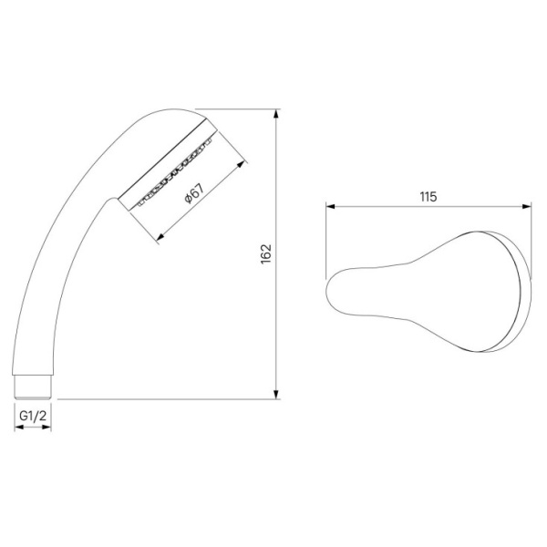 Смеситель для душа Milardo Sterm (STESB00M03)