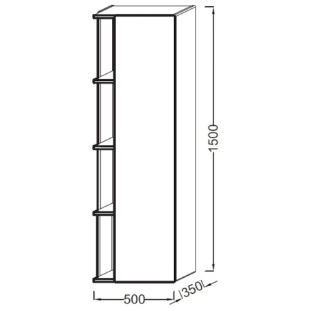 Пенал Jacob Delafon Terrace EB1179G-G1C