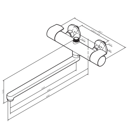 Смеситель для ванны Am.Pm X-JOY F85A50900