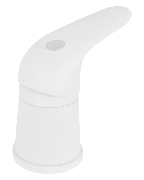 Смеситель на борт ванны однорычажный с душевым набором Orange Iris M41-333w  белый