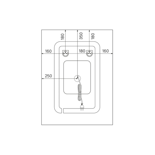 Зеркало с подсветкой, 50 см, IDDIS Zodiac (ZOD5000i98)