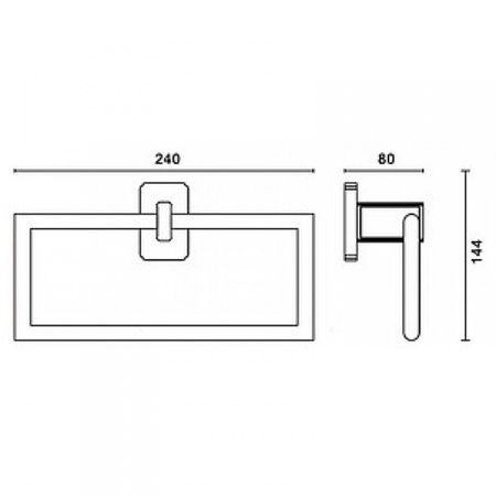 Полотенцедержатель Art&Max AM-4880AQ