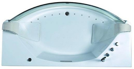Акриловая ванна (200х105) Gemy G9079 с гидромассажем, универсальная