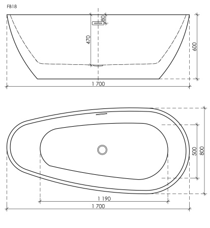 Акриловая ванна (170x80) Sancos  Avocado FB18