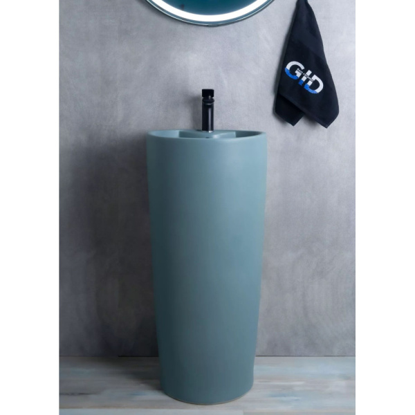 Раковина напольная (40х40) Gid Nb131gm (зеленая хаки)